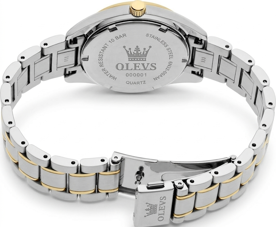 Montre OLEVS 3 -ème génération en acier inoxydable composé de cristaux prémium